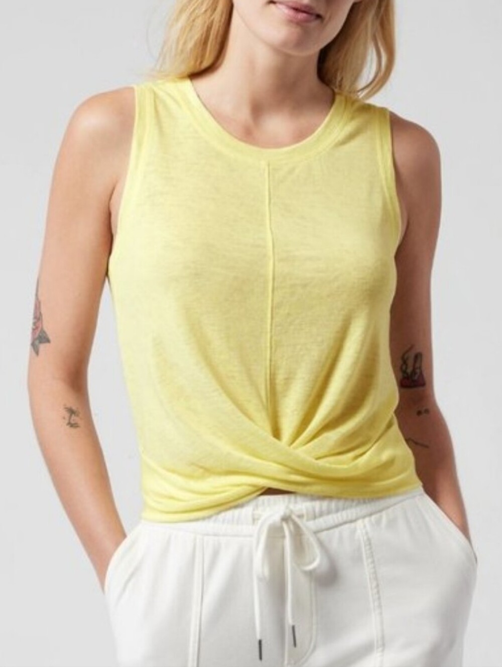 Athleta Breezy Twist-Front Sleeveless Tank Top